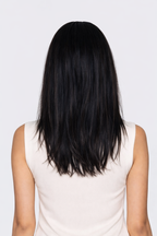 20" Deep Ebony invisible clip-In Hair Extensions (160g)