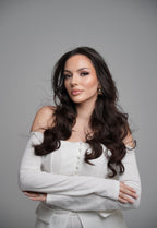 20" Soft Noir Invisible Clip-In Hair Extensions (160g)