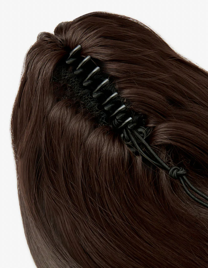 SLIEK Claw Clip Ponytail – Chocolate Brunette
